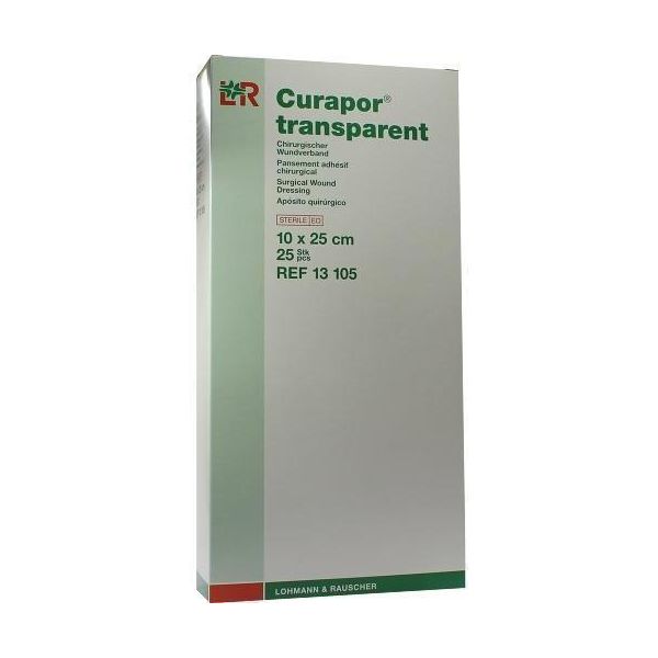 Medicazione Sterile Per Ferite Curapor Trasparente 10X25 Cm 25 Pz-image