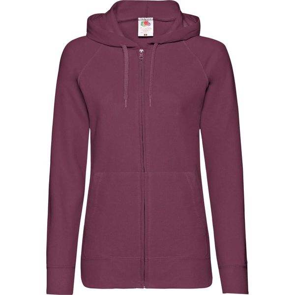 Giacca Con Cappuccio / Felpa Con Cappuccio / Felpa Con Cappuccio Con Zip Da Donna Fruit Of The Loom BC2658 (Medium) (Burgundy)-image