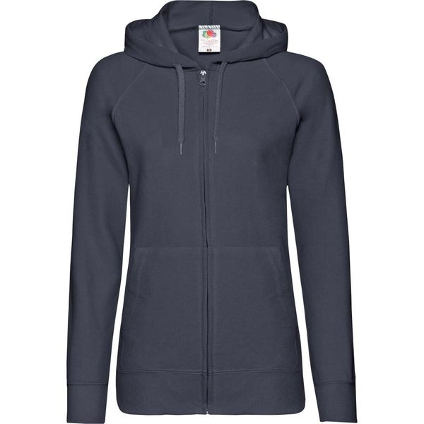 Fruit Of The Loom Giacca Con Cappuccio / Felpa Con Cappuccio / Felpa Con Cappuccio Con Zip, Aderente BC2658 (Medium) (Blu Navy)-image