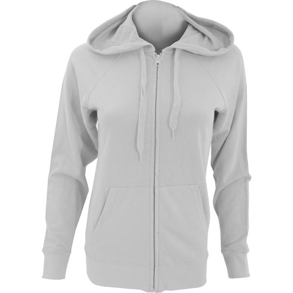 Fruit Of The Loom Giacca Con Cappuccio Da Donna / Felpa Con Cappuccio / Felpa Con Cappuccio Con Zip, Aderente BC2658 (Medium) (Grigio Screziato)-image