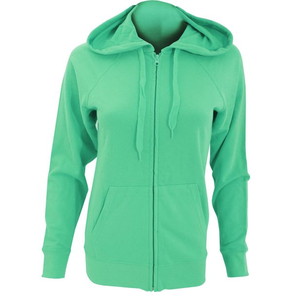 Giacca Con Cappuccio / Felpa Con Cappuccio / Felpa Con Cappuccio Con Zip Da Donna Fruit Of The Loom BC2658 (Medium) (Kelly Green)-image