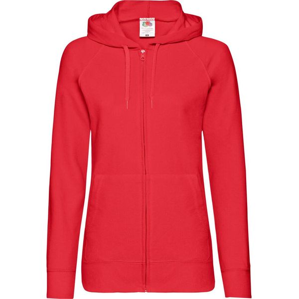 Fruit Of The Loom Giacca Con Cappuccio Da Donna / Felpa Con Cappuccio / Felpa Con Cappuccio Con Zip, Aderente BC2658 (2XL) (Rosso)-image