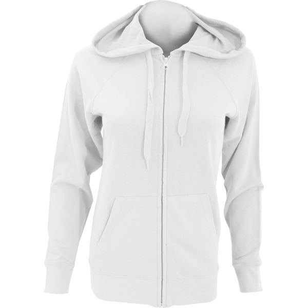 Fruit Of The Loom Giacca Con Cappuccio Da Donna / Felpa Con Cappuccio / Felpa Con Cappuccio Con Zip, Aderente BC2658 (Xl) (Bianco)-image