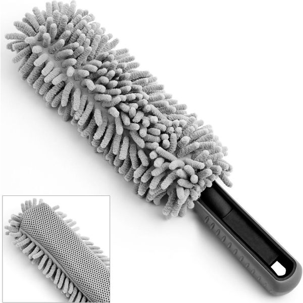Monzana Spazzola Per Cerchioni In Microfibra Pulizia Cerchi Auto Lavaggio Delicato-image