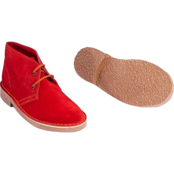 Roamers Desert Boots Unisex / Scarpe Stringate / Scarpe Basse, Camoscio DF112 (45,5 Eu) (Rosso)-image
