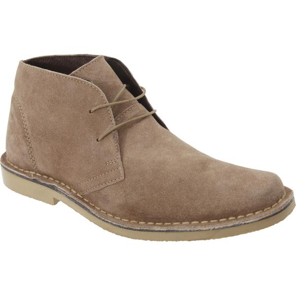 Scarpe Stringate Roamers Da Uomo / Scarpe Basse Stringate / Stivali Da Deserto, In Pelle Scamosciata DF116 (43 Eu) (Sand)-image