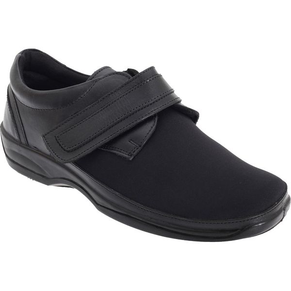 Mod Comfys Orthotics Scarpe Da Ginnastica/Scarpe Basse Da Donna, Vestibilità Ampia DF364 (38 Eur) (Nero)-image