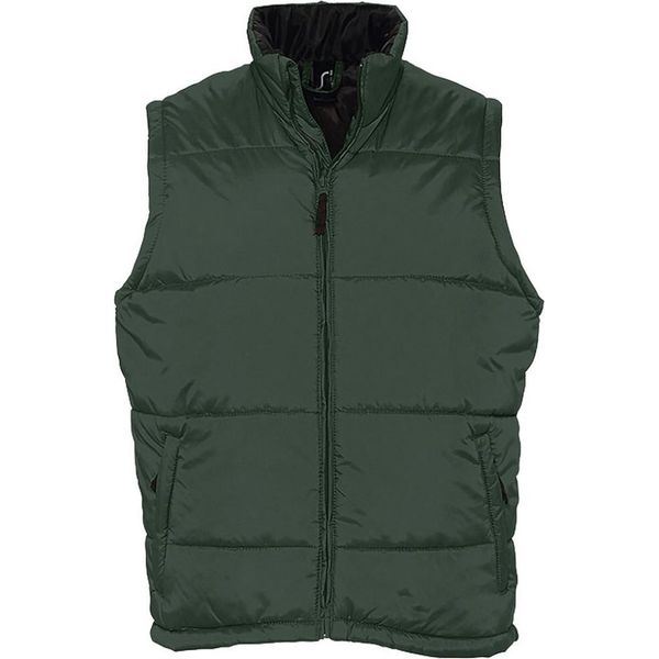 Sols Warm Unisex Gilet Trapuntato / Scaldacorpo Con Zip PC355 (5XL) (Verde Abete)-image