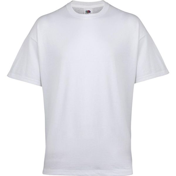 Gilet / T-Shirt Belcoro Da Uomo Fruit Of The Loom, Manica Corta, Confezione Da 3 Pezzi RW4498 (Large) (Bianco)-image