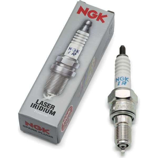 Candela Di Accensione Ngk CR9EHI-9 Iridium Soppressa, Filettatura Lunga 19,0 Mm Ø 10,0 Mm Esagono 16,0 Mm, Distanza Tra Gli Elettrodi 0,90 Mm, Potere Calorifico 9, 6419-image