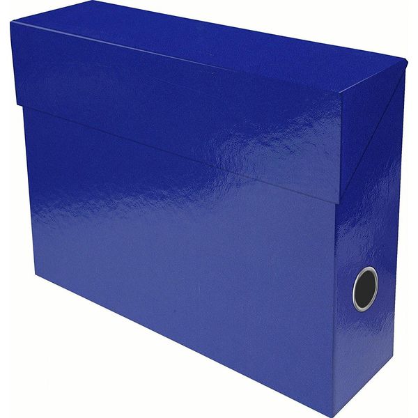 Exacompta 89922E Scatola D'archivio Exacompta Iderama, Cartone, 90 Mm, Blu Scuro-image