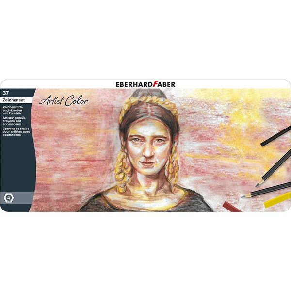 Eberhard Faber 516937 Eberhard Faber Set Di Disegni A Colori Per Artisti, 37 Pezzi-image