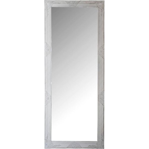 Casa Padrino Specchio Barocco / Specchio Da Parete Con Cornice In Legno Bianco 60 X H. 150 Cm - Mobili Barocchi-image