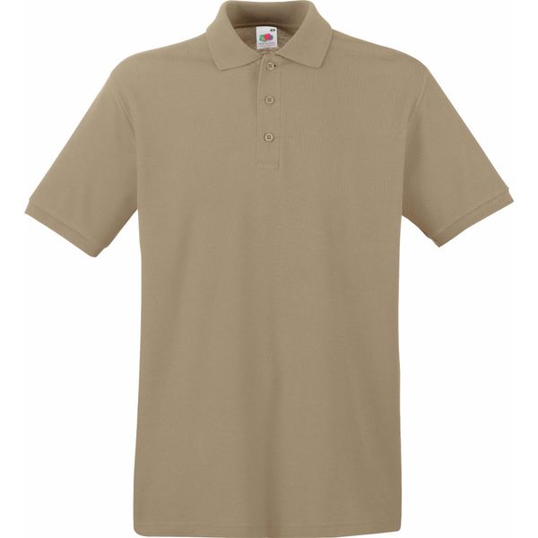 Polo Fruit Of The Loom Premium Herren, Kurzarm BC1381 (2XL) (Khaki)-image