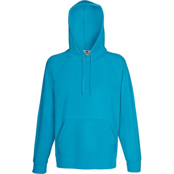 Felpa Con Cappuccio Fruit Of The Loom Uomo BC2654 (Large) (Blu Azzurro)-image