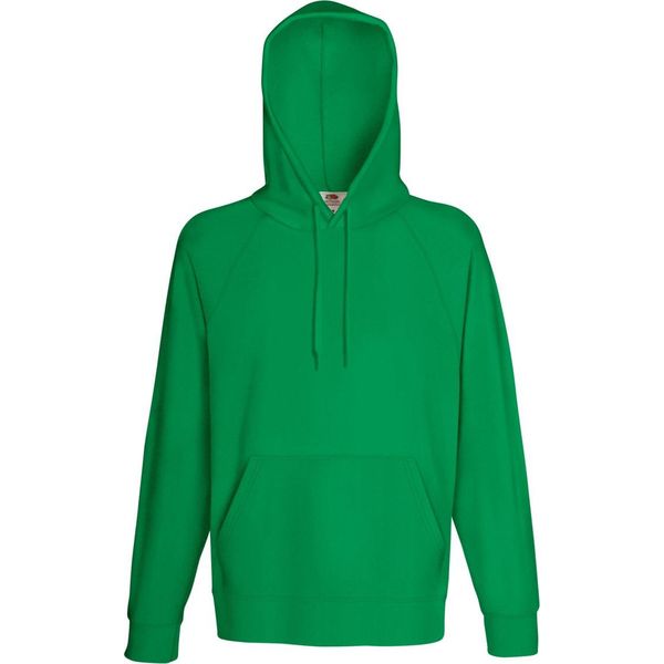 Felpa Con Cappuccio Fruit Of The Loom Da Uomo BC2654 (Xlarge) (Verde Kelly)-image