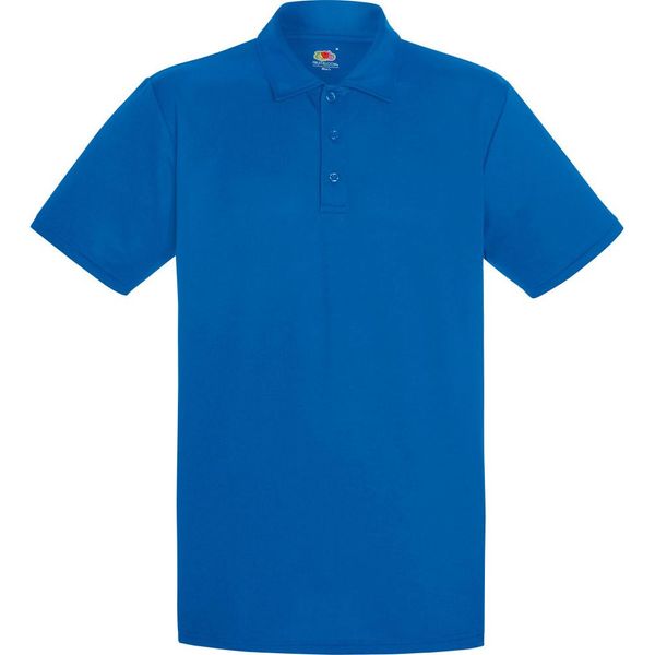 Polo Fruit Of The Loom Da Uomo, Manica Corta BC3479 (Large) (Blu Royal)-image