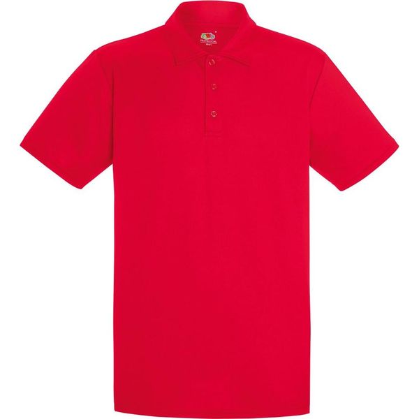 Fruit Of The Loom Herren Polo-Hemd, KurzäRmlig BC3479 (Large) (Rot)-image