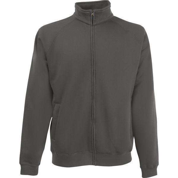 Fruit Of The Loom Giacca Felpata Premium 70/30 Da Uomo / Giacca Felpata / Felpa Con Zip RW3165 (2XL) (Antracite Chiaro)-image