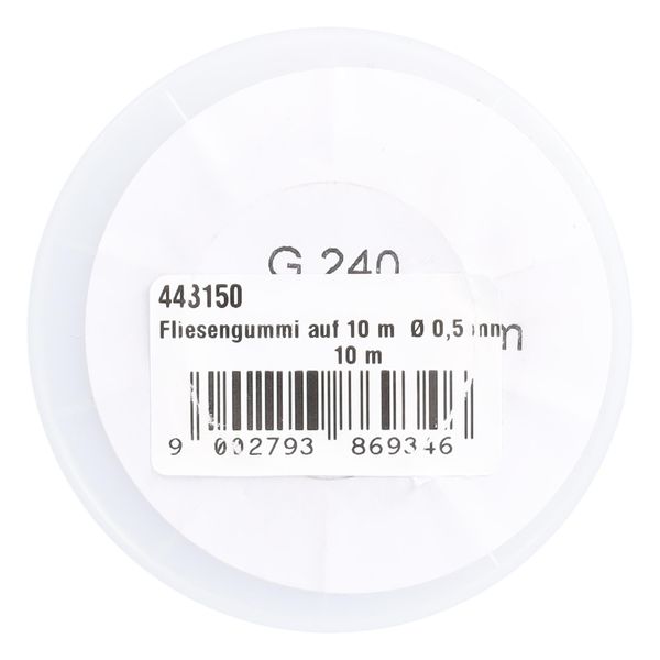 Stubai Gomma Per Piastrelle Ø 0,5 Mm, 10 M - Nastro Elastico Grigio In Bobina, Elastico E Resistente Allo Strappo, Resistente Ai Raggi Uv, Ideale Per Allineare E Fissare Le Piastrelle-image