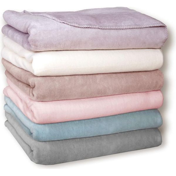 Rally Coperta In Tessuto Misto Scarlett Uni 150X200 Cm Grigio Chiaro-image