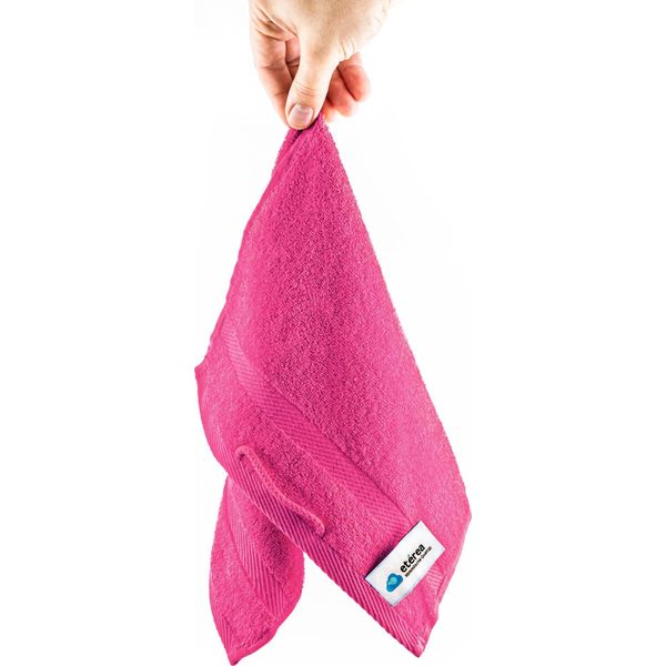 Set Di Asciugamani In Spugna Carli - 100% Cotone - Oekotex 500 Gsm - Asciugamani Da Bagno In Spugna - Asciugamani, Asciugamani Per Ospiti 30X50 Cm - Rosa-image