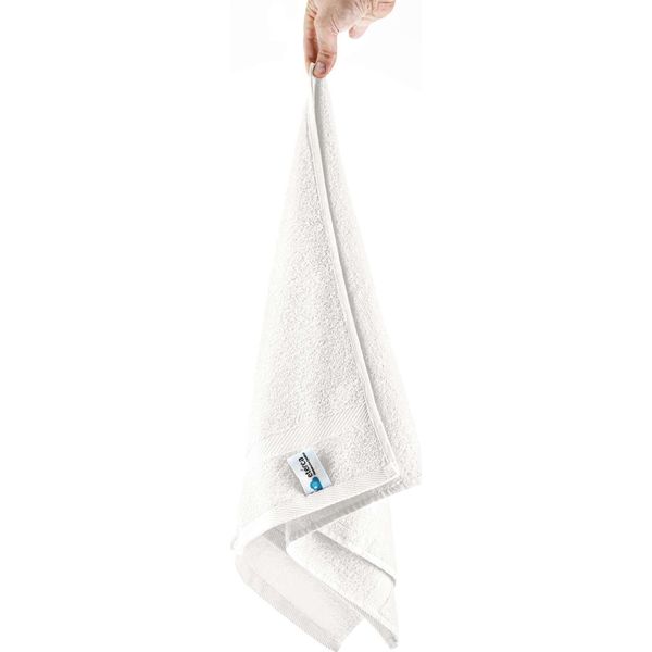 Set Di Asciugamani In Spugna Carli - 100% Cotone - Oekotex 500 Gsm - Asciugamani Da Bagno In Spugna - Asciugamani Grandi, Asciugamani 50X100 Cm - Bianco-image