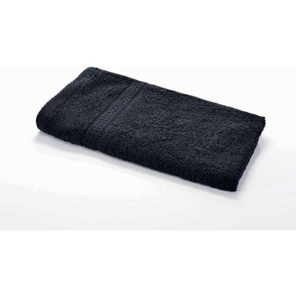 Asciugamano EtéRea - Serie Di Asciugamani In Spugna, Qualità Pesante E Soffice 500 G/M², Asciugamano Per Ospiti 30 Cm X 50 Cm In Nero-image