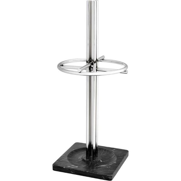 Casa Padrino Portaombrelli Argento / Nero Ø 34 X H. 80 Cm - Accessori-image