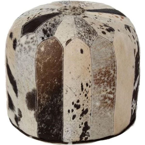 Casa Padrino Luxury Fur Stool Multicolore 44 X 44 X H. 44 Cm - Collezione Luxury-image