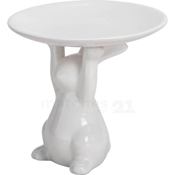 Piatto Da Portata Coniglietto Di Pasqua In Ceramica Ø 15 Cm-image