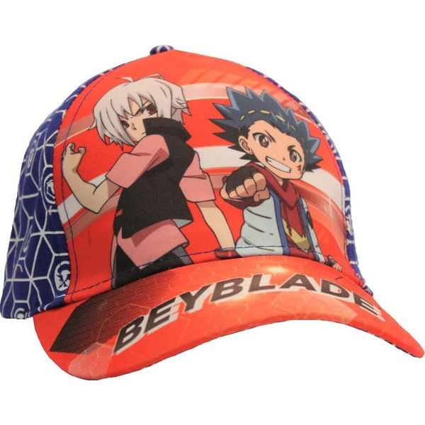 Berretto Da Baseball Beyblade Burst, Berretto Con Chiusura A Velcro In Blu, Valt Aoi, Shu Kurenai, Serie Manga, Misura 54 Cm, Per Bambini-image