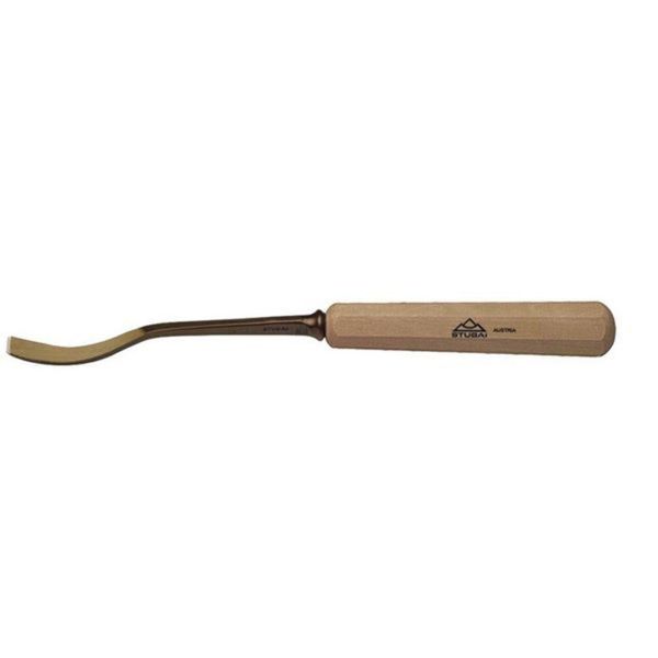 Scalpello Stubai Serie 52 - Forma 26 | Scalpello A Gomito 45 Mm, Con Manico In Legno, Per Preforo, Per Lavori Di Battuta, Sgrossatura, Rosette, Per Lavorare Il Legno-image