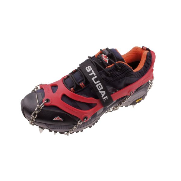 Stubai GröDel Per Scarpe Da Trekking | Mount Track Rosso, Taglia M, Artigli Antiscivolo Per Scarpe In Acciaio Inox Per L'inverno, Punte Antiscivolo Per Scarpe, Escursioni, Neve, Outdoor-image