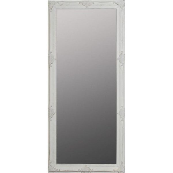 Casa Padrino Specchio Da Parete Barocco Bianco/Oro 72 X H. 162 Cm - Specchio Barocco Fatto A Mano Con Cornice In Legno E Splendide Decorazioni-image