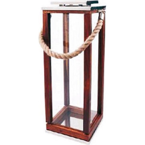 Casa Padrino Lanterna Argento / Marrone 23 X 23 X H. 61 Cm - Hotel & Restaurant Candlestick-image