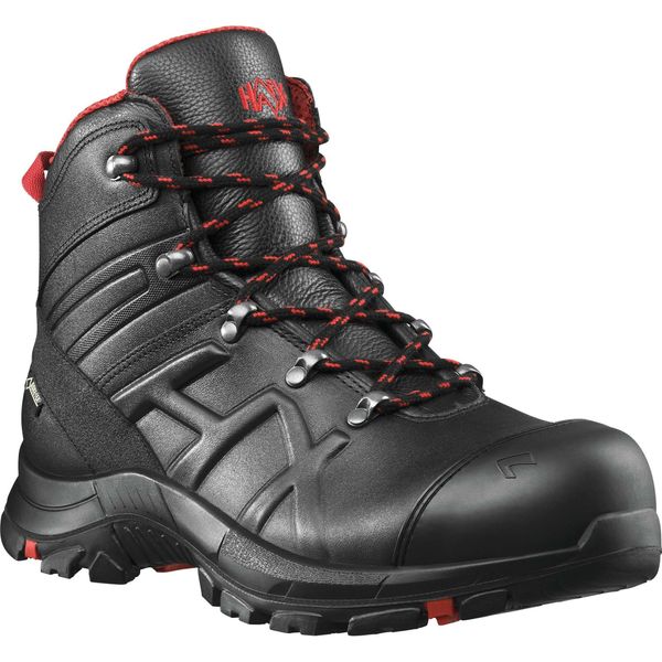 Scarpa Di Sicurezza Haix Black Eagle Safety 54 Mid, Nero/Rosso, Uk 15.0 / Eu 51-image