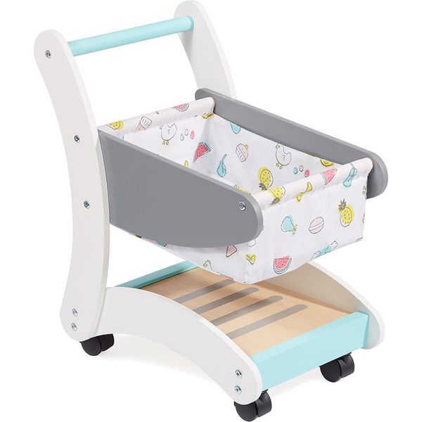 Carrello Della Spesa In Legno Per Bambini Howa 'Funny' Bianco / Grigio / Turchese 48822-image