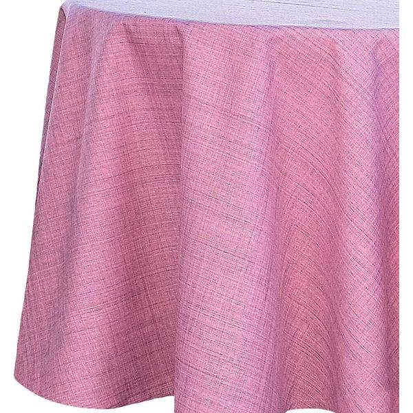 Tovaglia Da Giardino Per Esterni Rosa Rotonda 145 Cm Lavabile-image