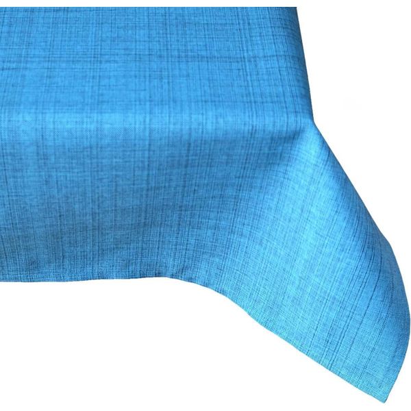 Tovaglia Da Giardino Per Esterni Turchese Rettangolare 130X160 Cm Lavabile-image