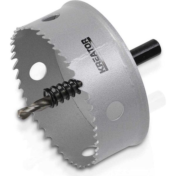 Kreator 83 Mm Metallo Legno Sega A Tazza Argento Argento Taglia Unica-image