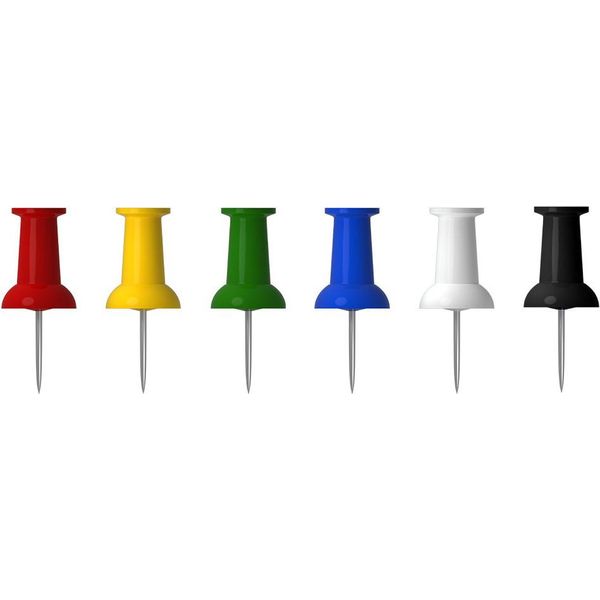Spille Per Bacheca Colori Diversi 50 Pezzi-image