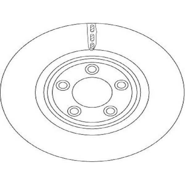 2X Disco Freno Trw DF6223S Per Jaguar Xf (_J05_ CC9) 46 2Mm 326Mm-image