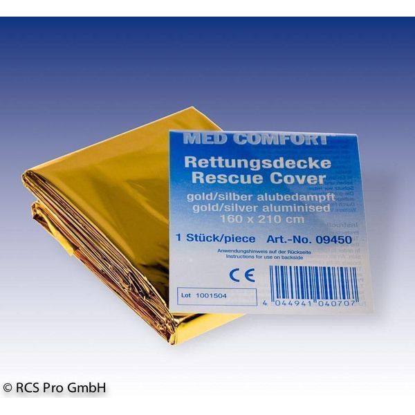 Coperta Di Salvataggio 160X220 Cm Oro/Argento 1 Pz-image