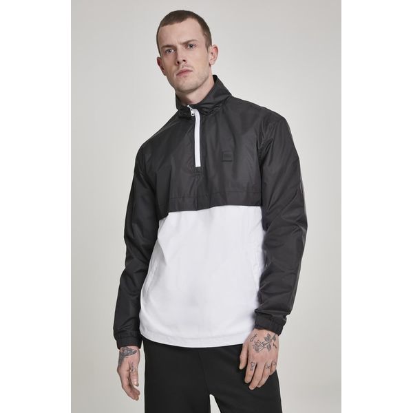Urban Classics TB2748 | Stand Up Collar Pull Over Jacket S To Xxl - Colore: Blk/Wht - Taglia: M-image