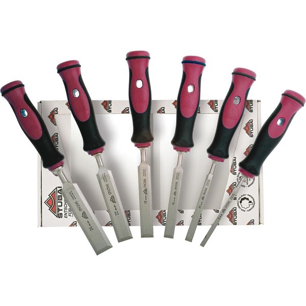 Scalpello Stubai N. 356106 Set Di Scalpelli Da 6 Pezzi Set Di Scalpelli Per Legno-image