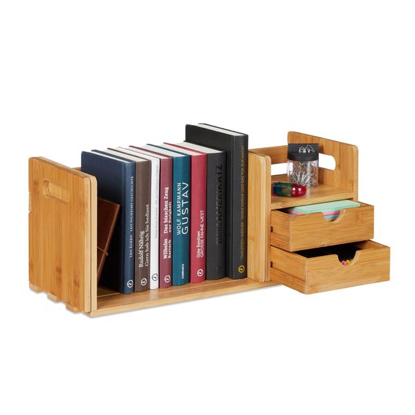 Organizzatore Da Tavolo Relaxdays Marrone 80,5 X 19,0 X 21,0 Cm-image