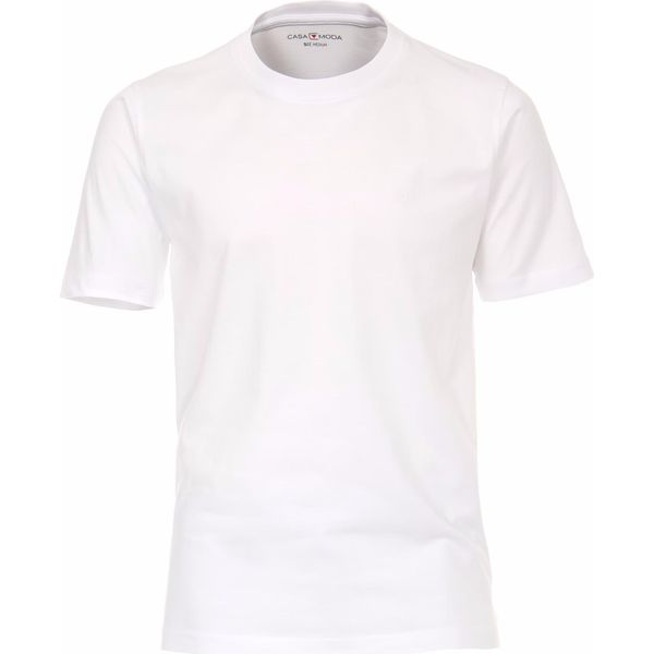 Casamoda T-Shirt Uomo Manica Corta Girocollo Regular Fit Bianco Xxl-image