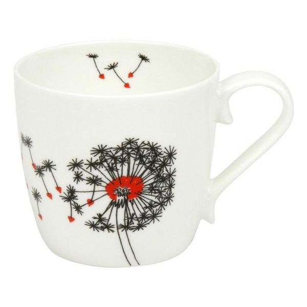 KöNitz Hearts Dandelion Becher, Tasse, Kaffeetasse, Bone China, Pusteblume, 415 Ml, 11 2 057 1920-image