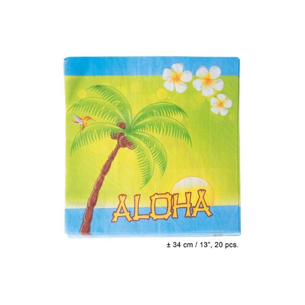 Tovaglioli Di Carta Aloha Summer Party 20 Pezzi Colorati - Taglia Unica-image